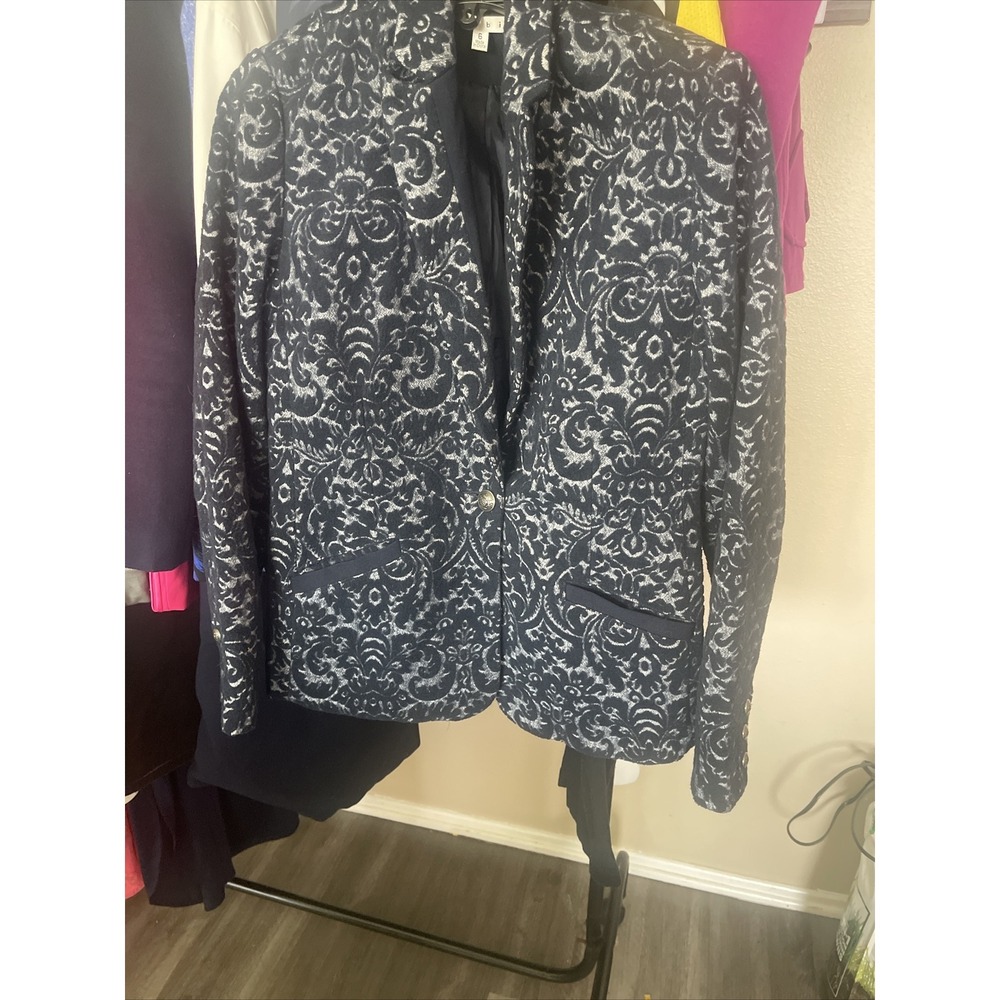 Cabi Wool-Blend Jacquard Jacket